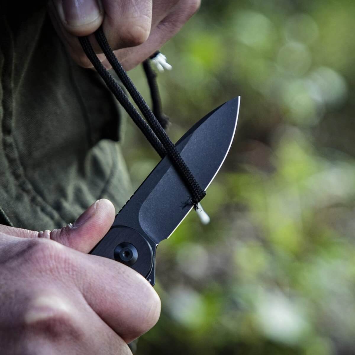CIVIVI CIV-C907W - Elementum Flipper Folding Knife - Black Ebony Wood Handle