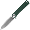 DREAMTECH DT-D3896GGR - Linerlock Folding Knife - Green G10 Handle & D2 Tool Steel