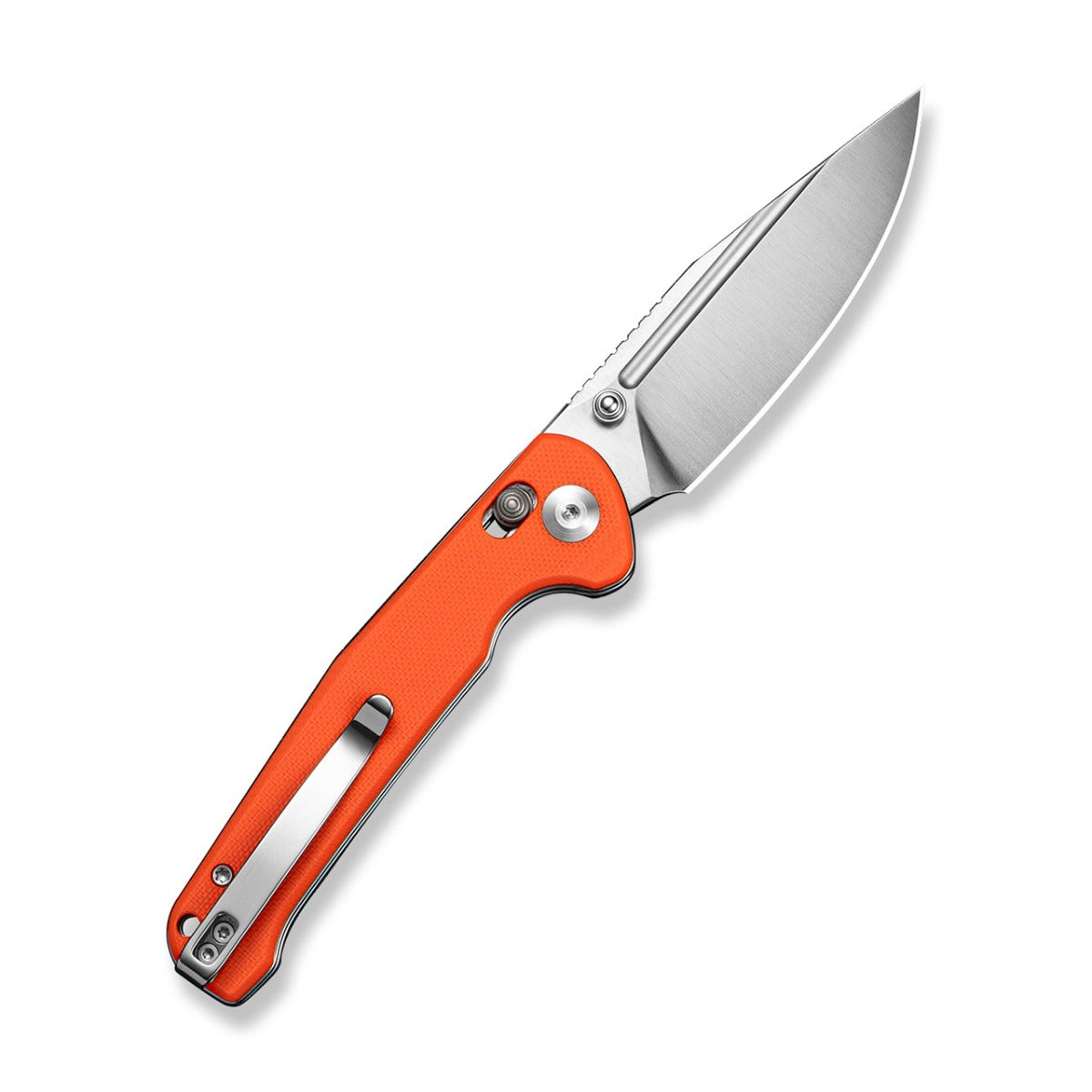 SENCUT SEN-S25046-1 Glenspar Crossbar Lock Folding Knife - Orange G10 Handle