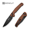 SENCUT SEN-S25046-3 - Glenspar Crossbar Lock Folding Knife - Brown Micarta