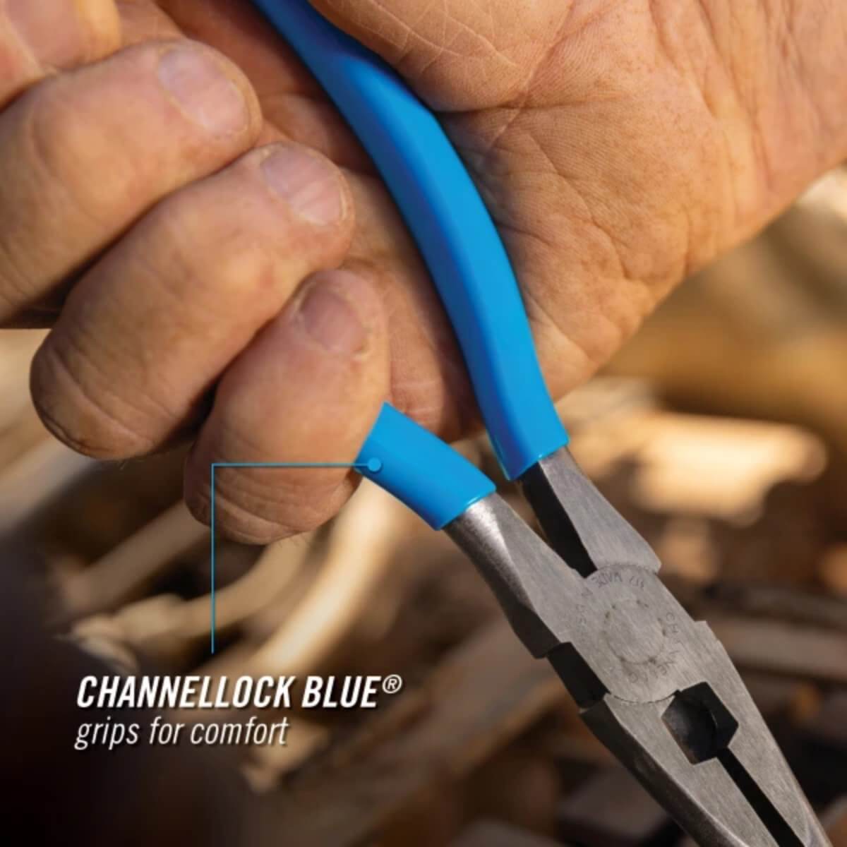 CHANNELLOCK CHA-317 - 8-Inch Long Nose Pliers with Side Cutter
