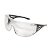 EDGE XF111-L - Ossa Fit-Over Safety Glasses, Clear Lens, Matte Black