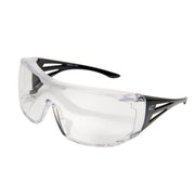 EDGE XF111-L - Ossa Fit-Over Safety Glasses, Clear Lens, Matte Black