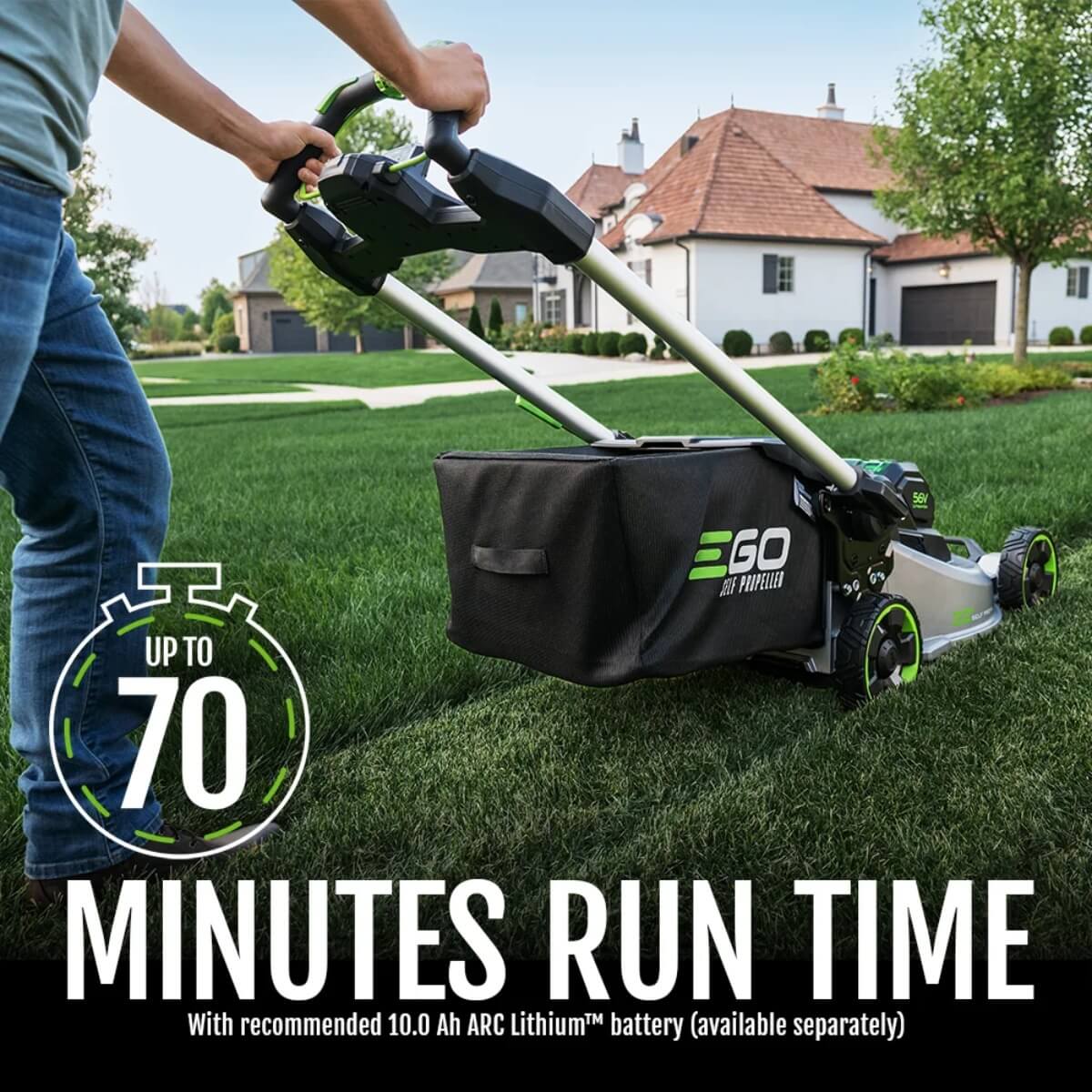 EGO Power+ LM2206SP - 22-inch Select Cut™ Self-Propelled Lawn Mower with 10.0Ah Battery and 700W Turbo Charger