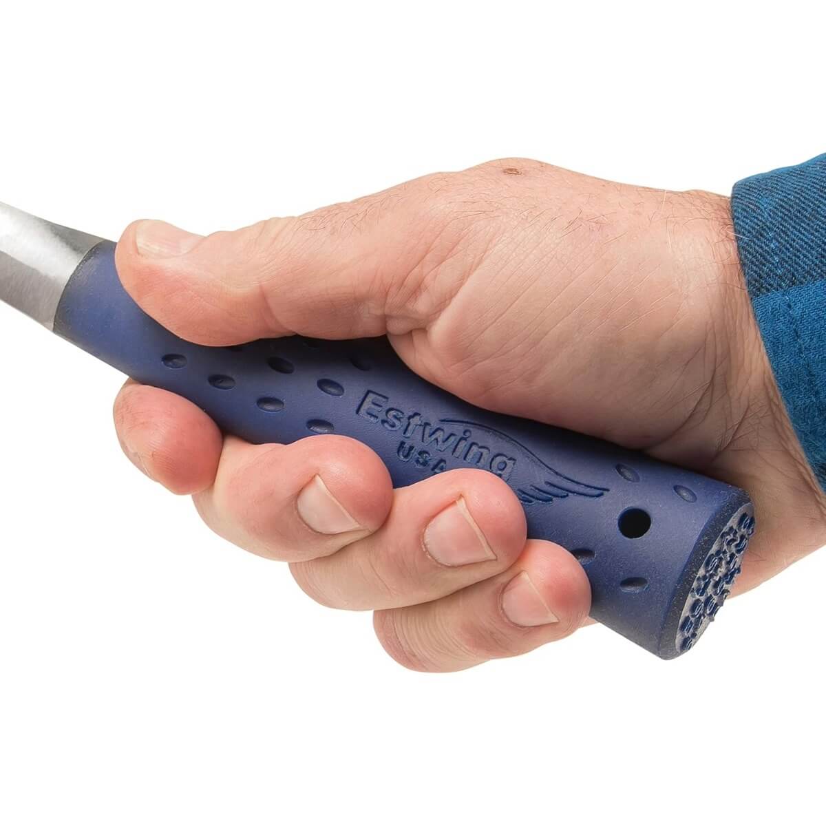 ESTWING E3-13P - 13 oz. Rock Pick with Pointed Tip & Shock Reduction Grip