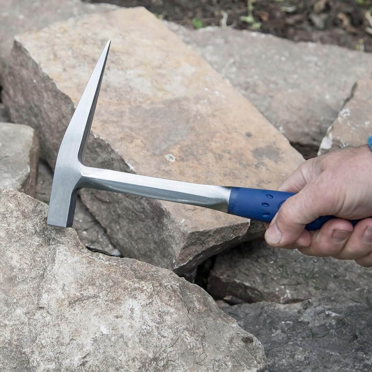 ESTWING E3-13P - 13 oz. Rock Pick with Pointed Tip & Shock Reduction Grip