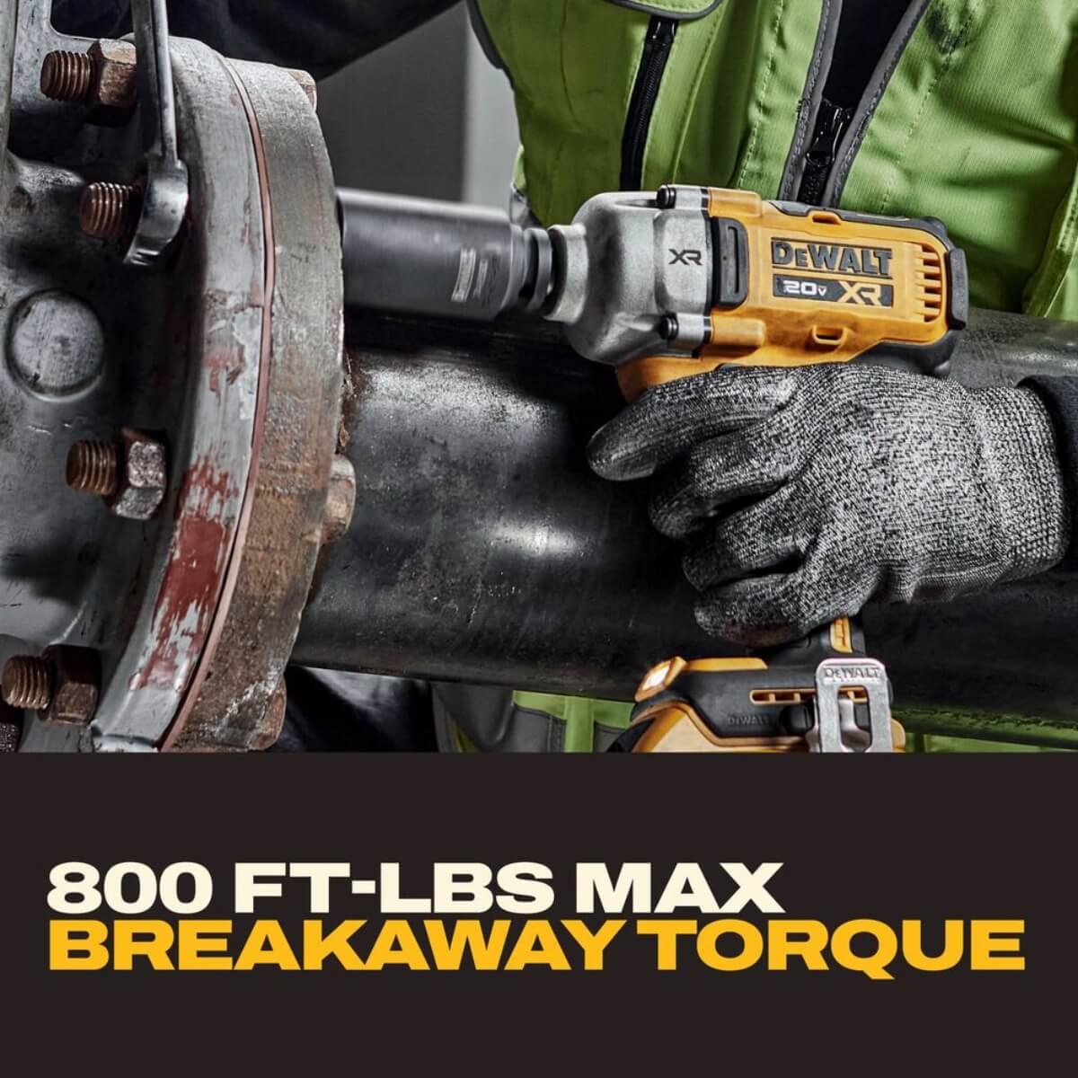 DEWALT DCF891QQ1 - 20V MAX* XR® 1/2 in. Mid-Range Impact Wrench Kit with Hog Ring Anvil