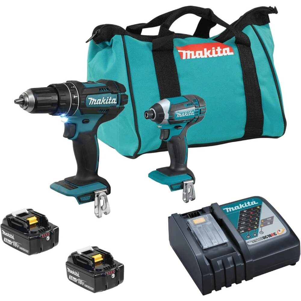 MAKITA DLX2131X5 - 18V LXT Lithium-Ion Cordless 2-Piece Combo Kit