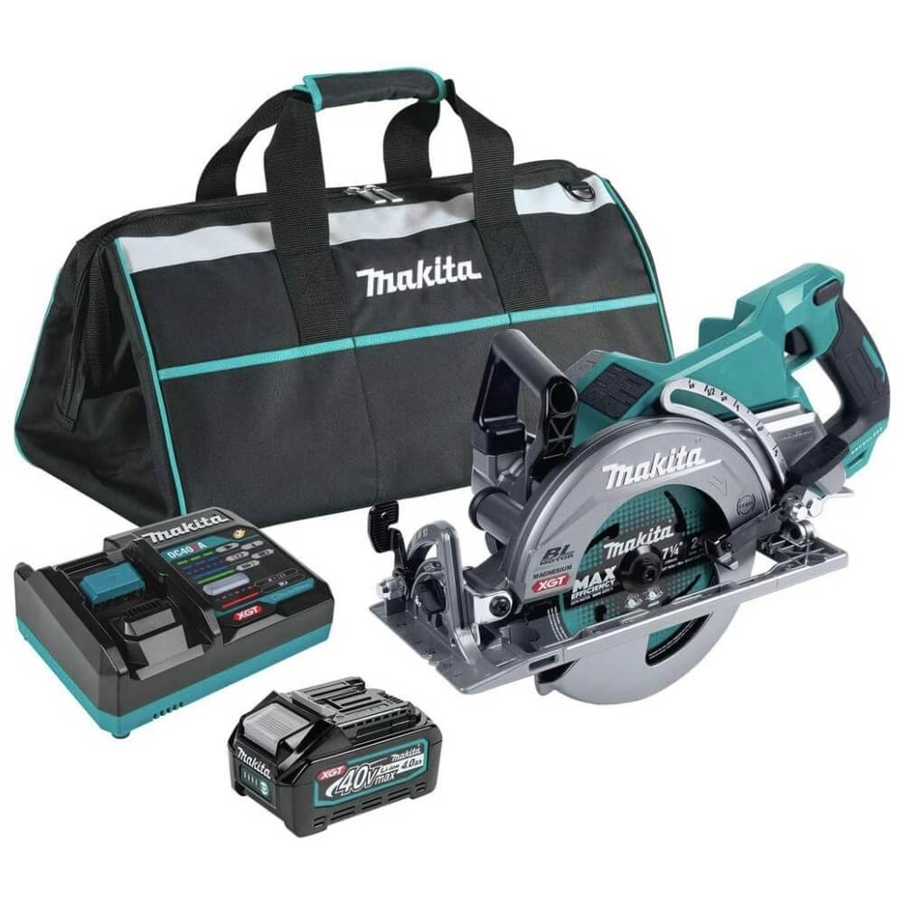 MAKITA RS001GM101 - 40V Max XGT Brushless Cordless 7-1/4" Rear Handle Circular Saw Kit