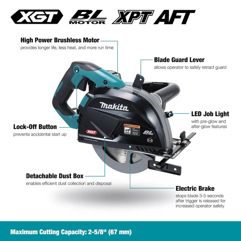MAKITA CS002GZ - 40V Max XGT Brushless 7-1/4" Metal Cutting Circular Saw (Tool Only)