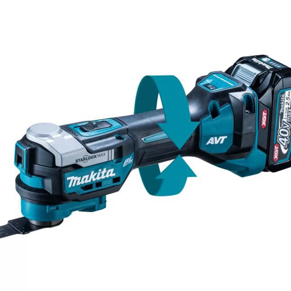 MAKITA TM001GZ01 - 40V Max XGT Brushless StarlockMax Multi-Tool w/ AVT