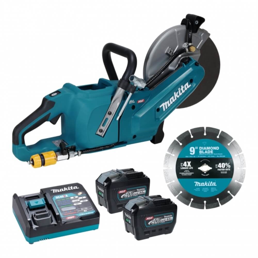 MAKITA CE003GL201 - 40V max XGT Brushless 9" Power Cutter Kit (8.0Ah x2)