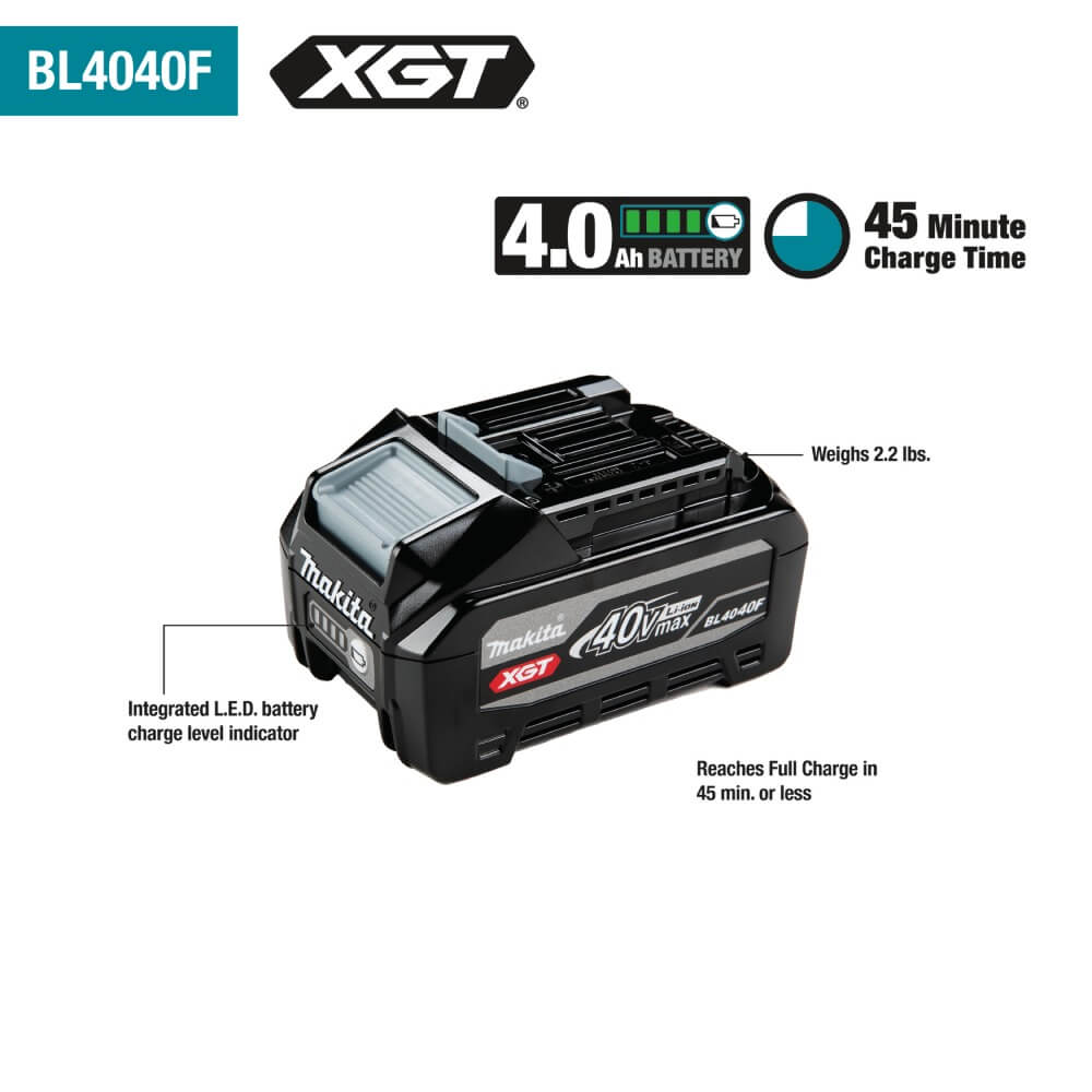 MAKITA BL4040F - 40V Max XGT 4.0Ah High Output Battery