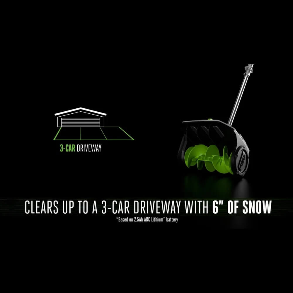 EGO SNS1201 - POWER+ 12'' Snow Shovel Kit with 2.5Ah Battery and Charger