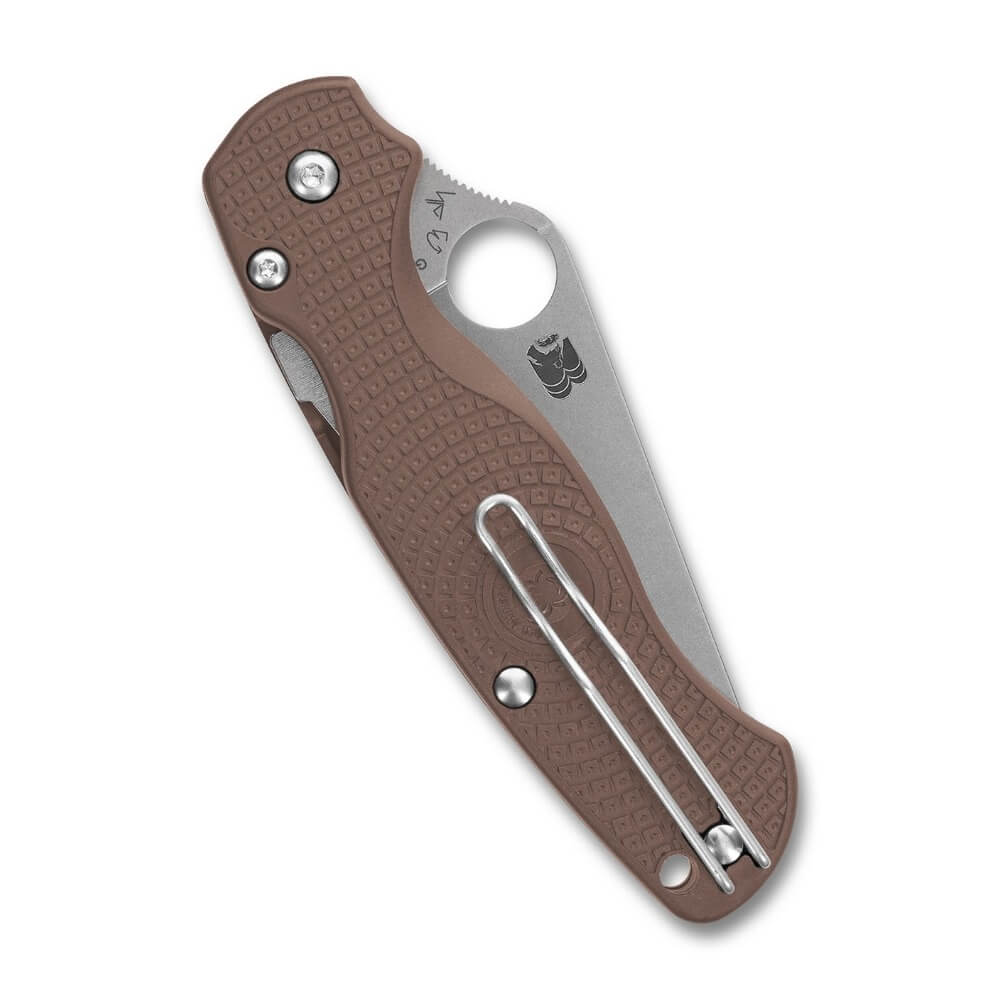 SPYDERCO C81PBN15V2 - Para Military 2 Lightweight Brown CPM 15V Sprint Run