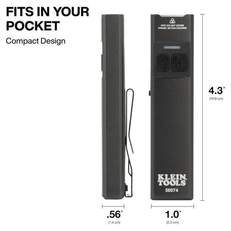 KLEIN KLE-56074 - Rechargeable Slim-Profile LED Pocket Flashlight with Laser