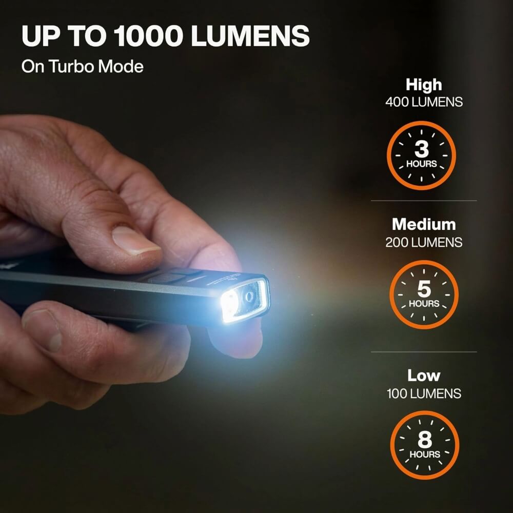KLEIN KLE-56074 - Rechargeable Slim-Profile LED Pocket Flashlight with Laser