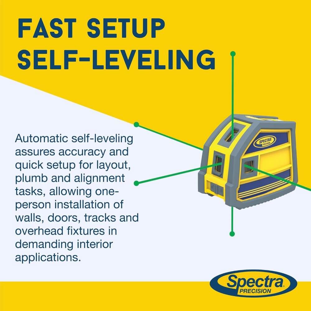 SPECTRA LP51G - 5-Point Green Beam Laser Level