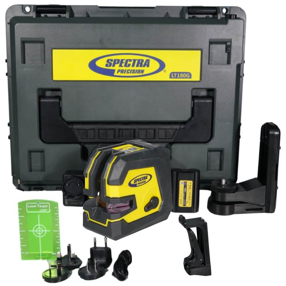 SPECTRA LT180G - Green Beam Crossline and 4-Point Laser Level