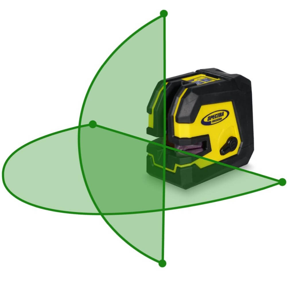 SPECTRA LT180G - Green Beam Crossline and 4-Point Laser Level