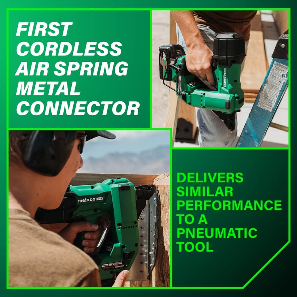 METABO HPT NR1838DKA - 18V MultiVolt™ Brushless 1-1/2" Metal Connector Nailer Kit