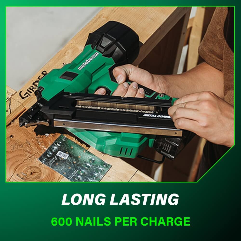 METABO HPT NR1838DKA - 18V MultiVolt™ Brushless 1-1/2" Metal Connector Nailer Kit