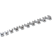 GRAY GT-64910 - 10-Piece 3/8" Drive SAE Open End Crowfoot Wrench Set
