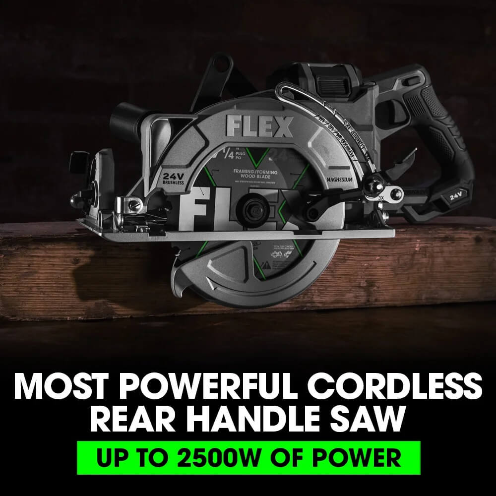 FLEX FX2141R-1J - 24V Brushless 7-1/4" Rear Handle Circular Saw Stacked Lithium Kit