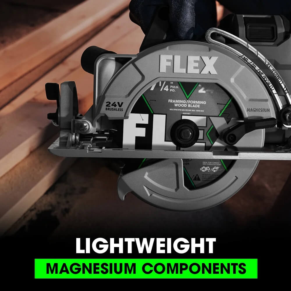 FLEX FX2141R-1J - 24V Brushless 7-1/4" Rear Handle Circular Saw Stacked Lithium Kit