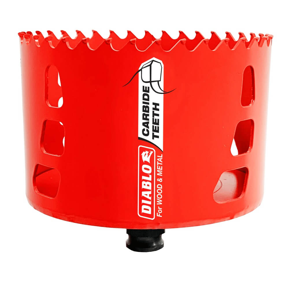 DIABLO DHS4000CT - 4-inch Carbide-Tipped Hole Saw with 2-3/8 inch Cutting Depth