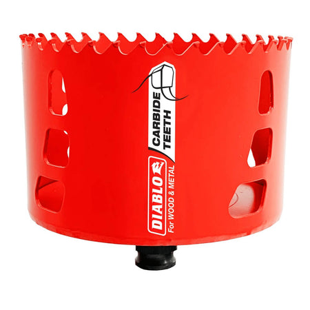 DIABLO DHS4000CT - 4-inch Carbide-Tipped Hole Saw with 2-3/8 inch Cutting Depth