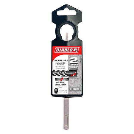 DIABLO DMAPL2100 - 7/32 in. x 4 in. x 6 in. SDS-Plus 2-Cutter Carbide-Tipped Hammer Drill Bit