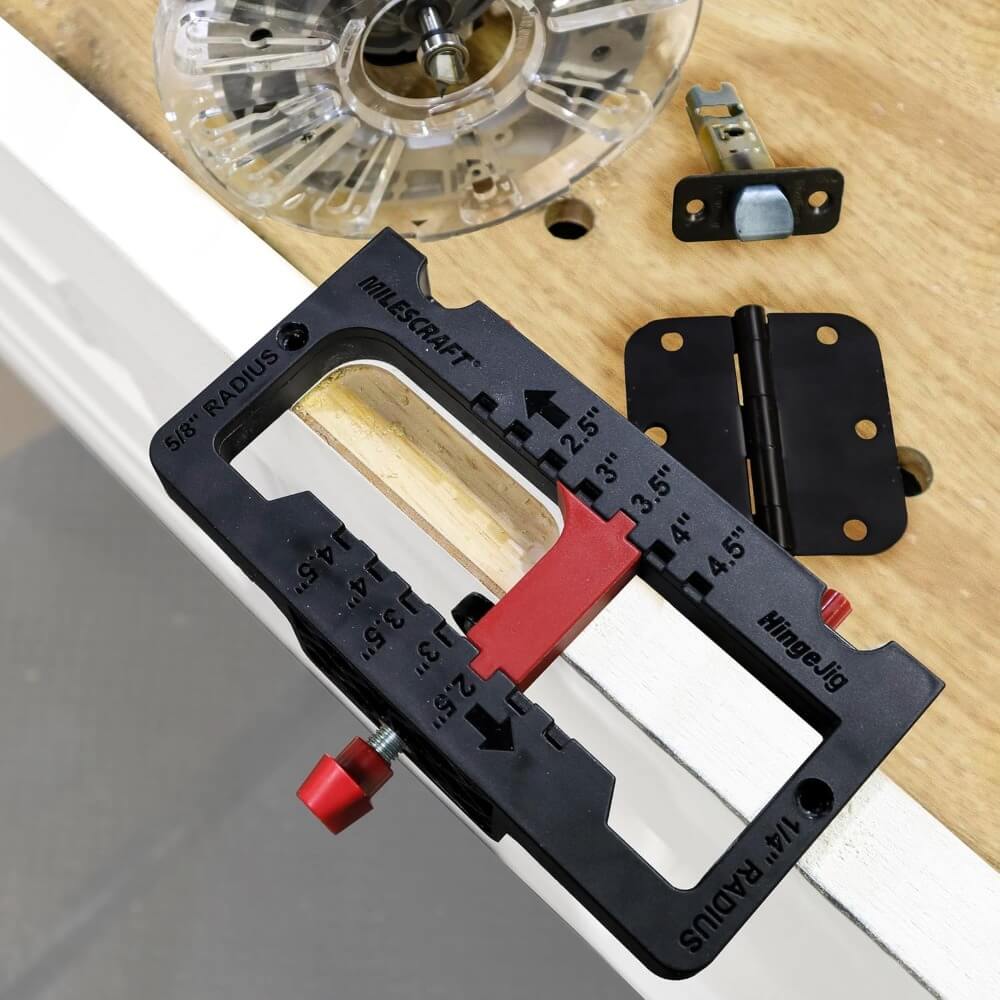 MILESCRAFT 1226 - HingeJig™ Self-Clamping Door Hinge and Latch Jig