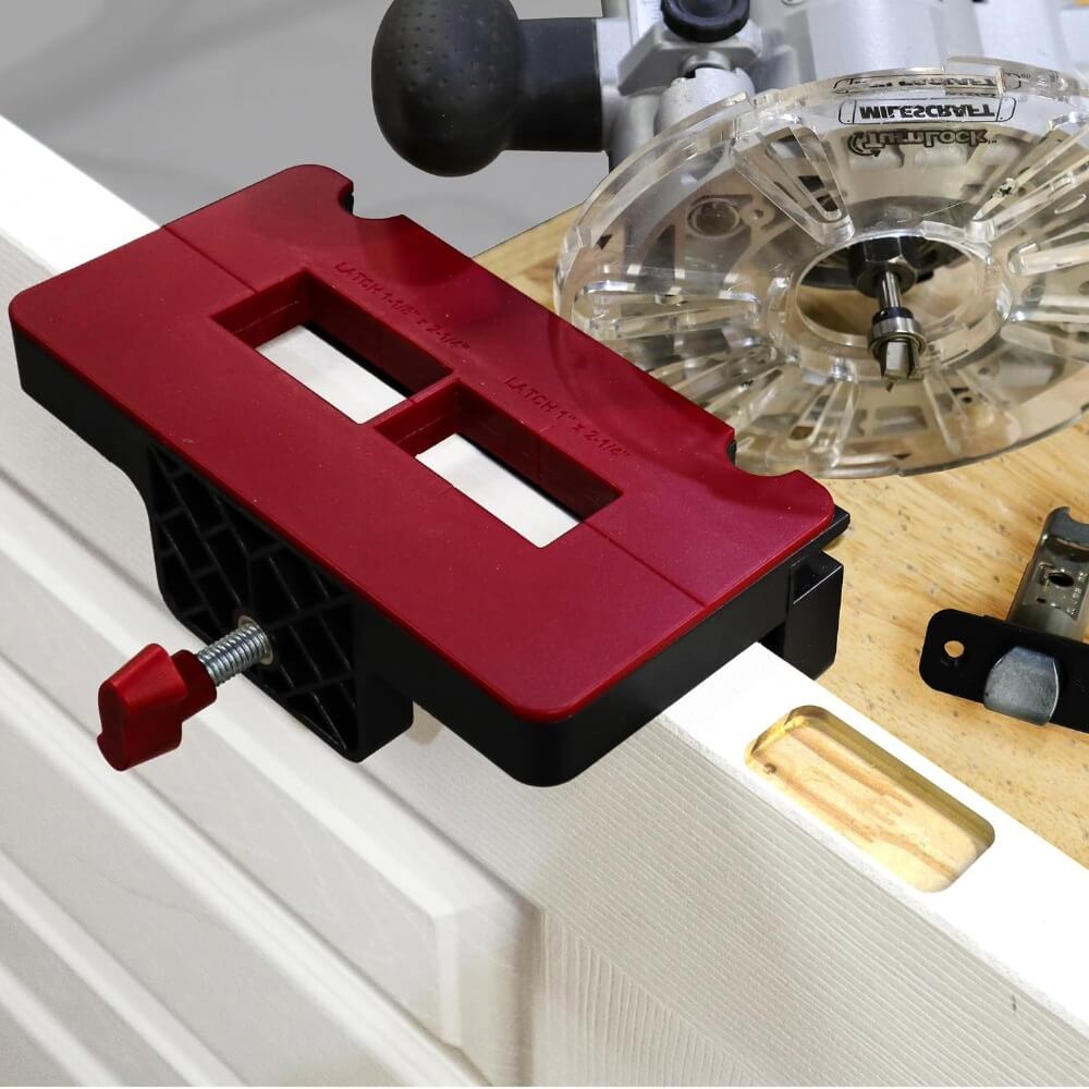 MILESCRAFT 1226 - HingeJig™ Self-Clamping Door Hinge and Latch Jig