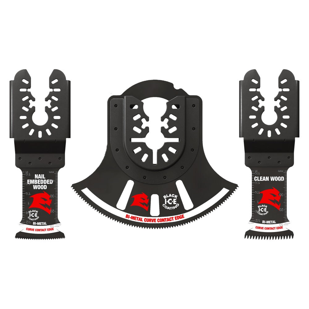 DIABLO DOU3BS - 3-Piece Universal Fit Bi-Metal Oscillating Multi-Tool Blade Set