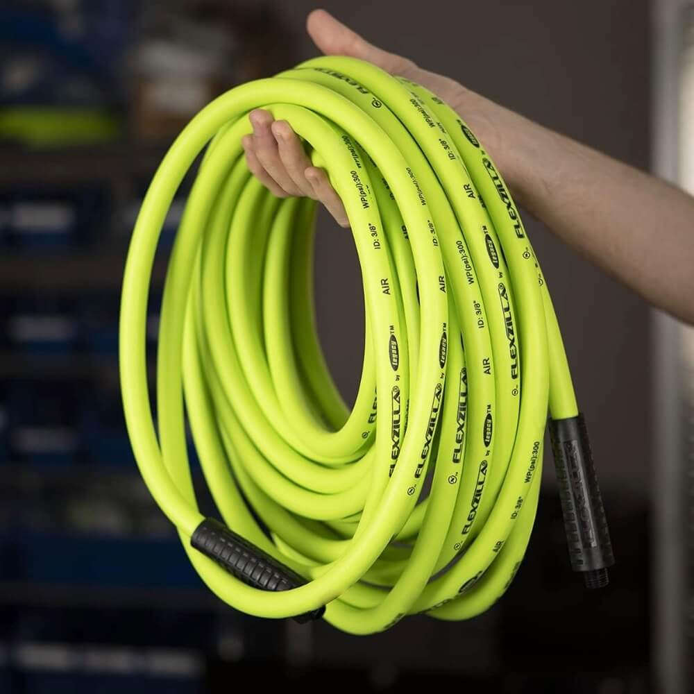 FLEXZILLA HFZ12100YW3 - Pro Air Hose, 1/2 in. x 100 ft., 3/8 in. MNPT Fittings