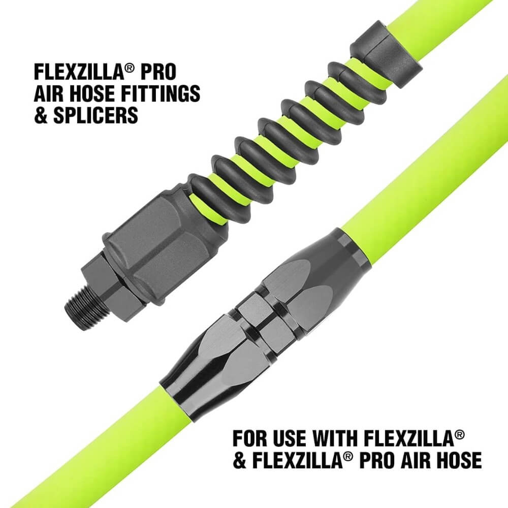 FLEXZILLA RP900375 - Pro Reusable Air Hose Fitting - 3/8 in. Barb x 1/4 in. MNPT