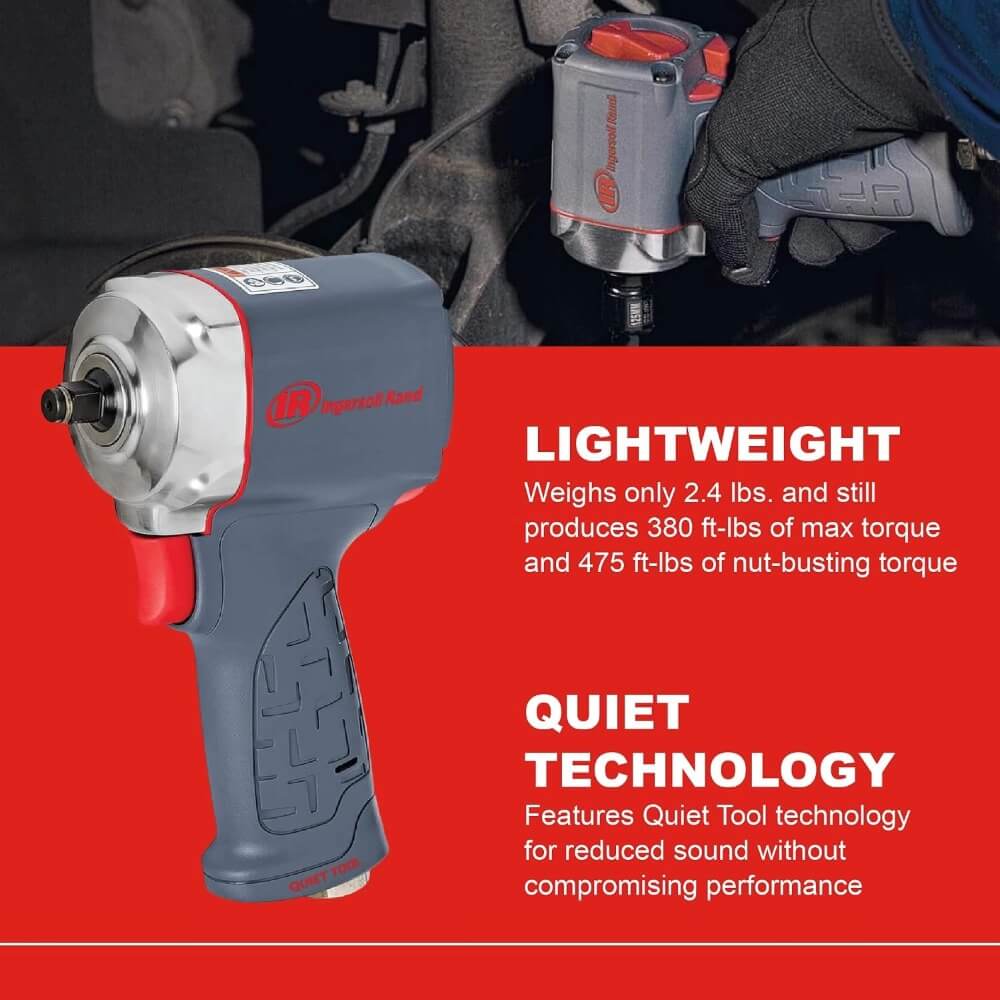 INGERSOLL RAND 15QMAX - 3/8" Ultra-Compact Quiet Impact Wrench
