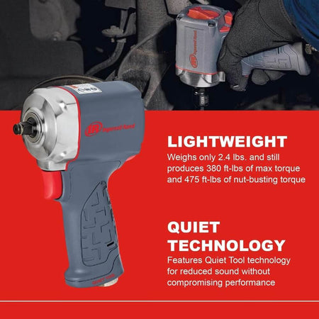 INGERSOLL RAND 15QMAX - 3/8" Ultra-Compact Quiet Impact Wrench