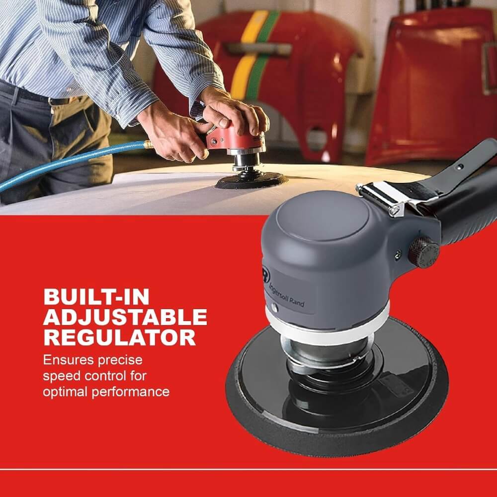 INGERSOLL RAND IRC-311A - 6" Heavy-Duty Dual-Action Quiet Air Sander