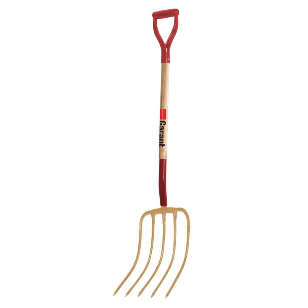 GARANT G0513D - Pro Series 5-Tine Forged Steel Manure Fork with D-Grip Handle
