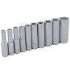 Gray Tools GT-15210 - 1/4" Drive 10-Piece 6-Point Deep SAE Socket Set