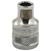 GRAY GT-D009408 - 1/4" Drive 8mm 6-Point Deep Socket - Mirror Chrome Finish
