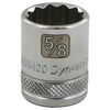 DYNAMIC GT-D009420 - 3/8" Drive 5/8" 12-Point SAE Standard Length Chrome Socket