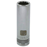 DYNAMIC GT-D009616 - 3/8" Drive 12 Point 1/2" Deep Chrome Socket