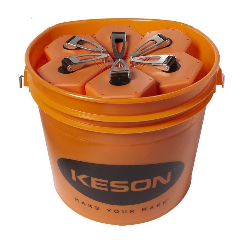 KESON P100BKT - Bold String Chalk Line Reels - 100-ft (30-Unit Bucket Pack)