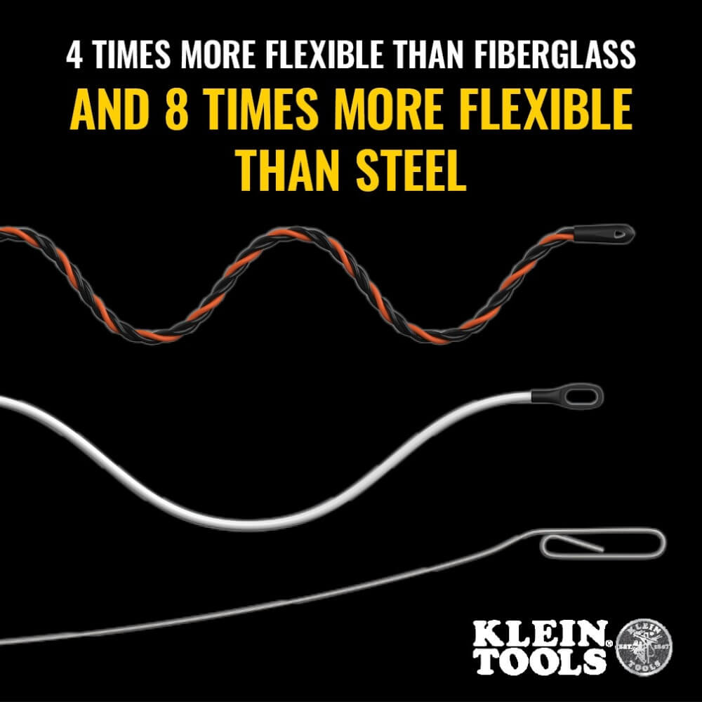 KLEIN KLE-50375 - 75-Foot High Flex Polyester Fish Tape