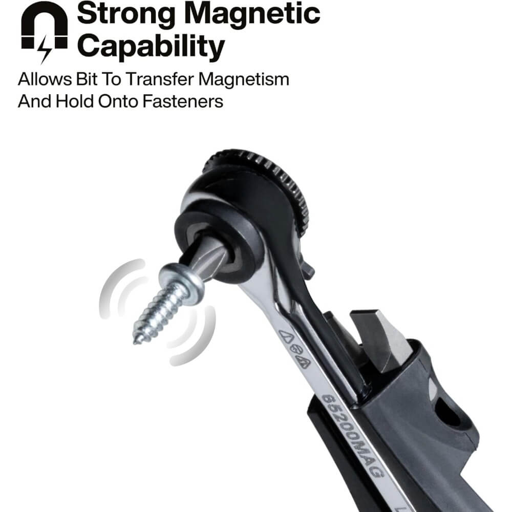 KLEIN 65200MAG - Slim-Profile Magnetic Mini Ratchet Set