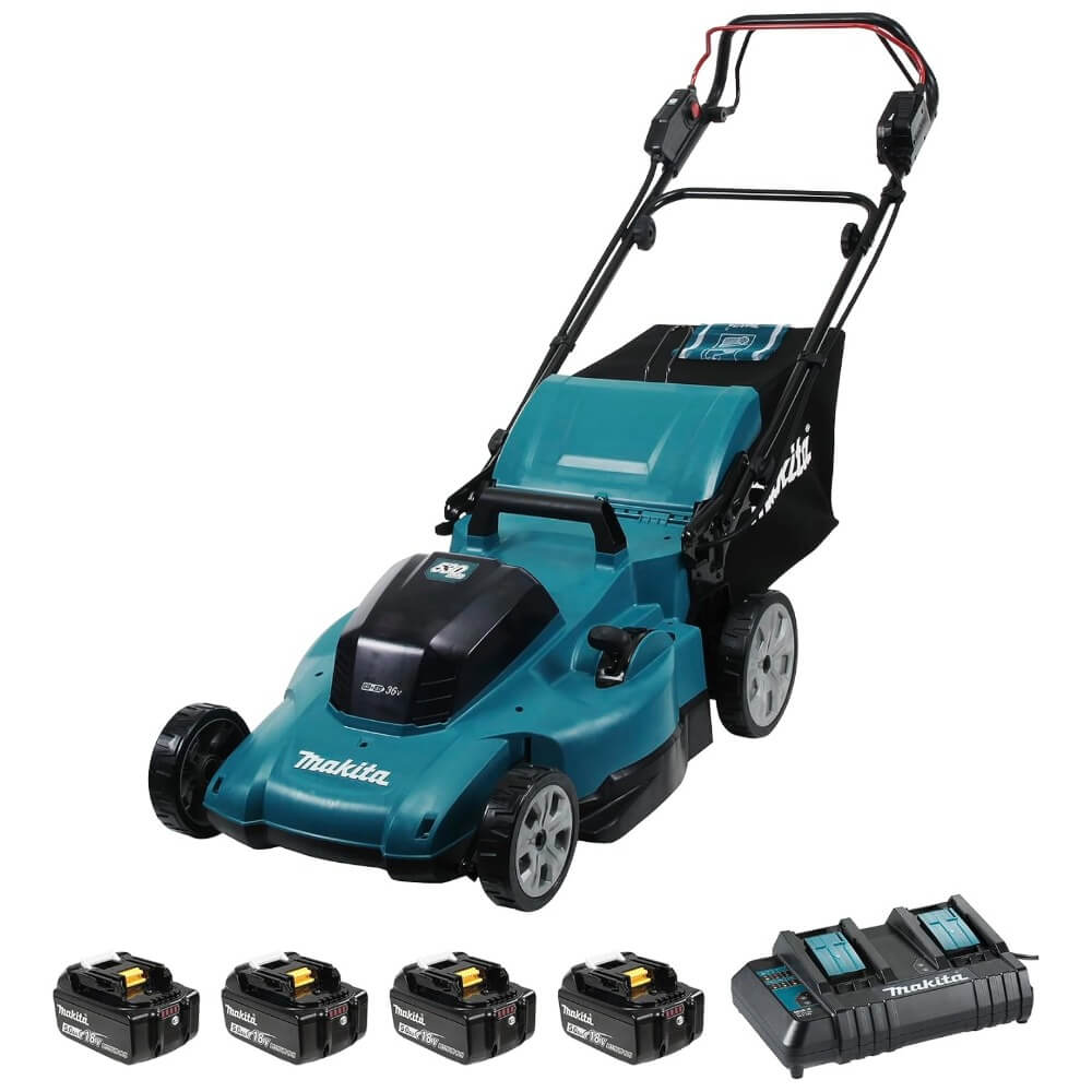 MAKITA DLM538CT4 - 36V (18Vx2) LXT Brushless 21" Lawn Mower Kit