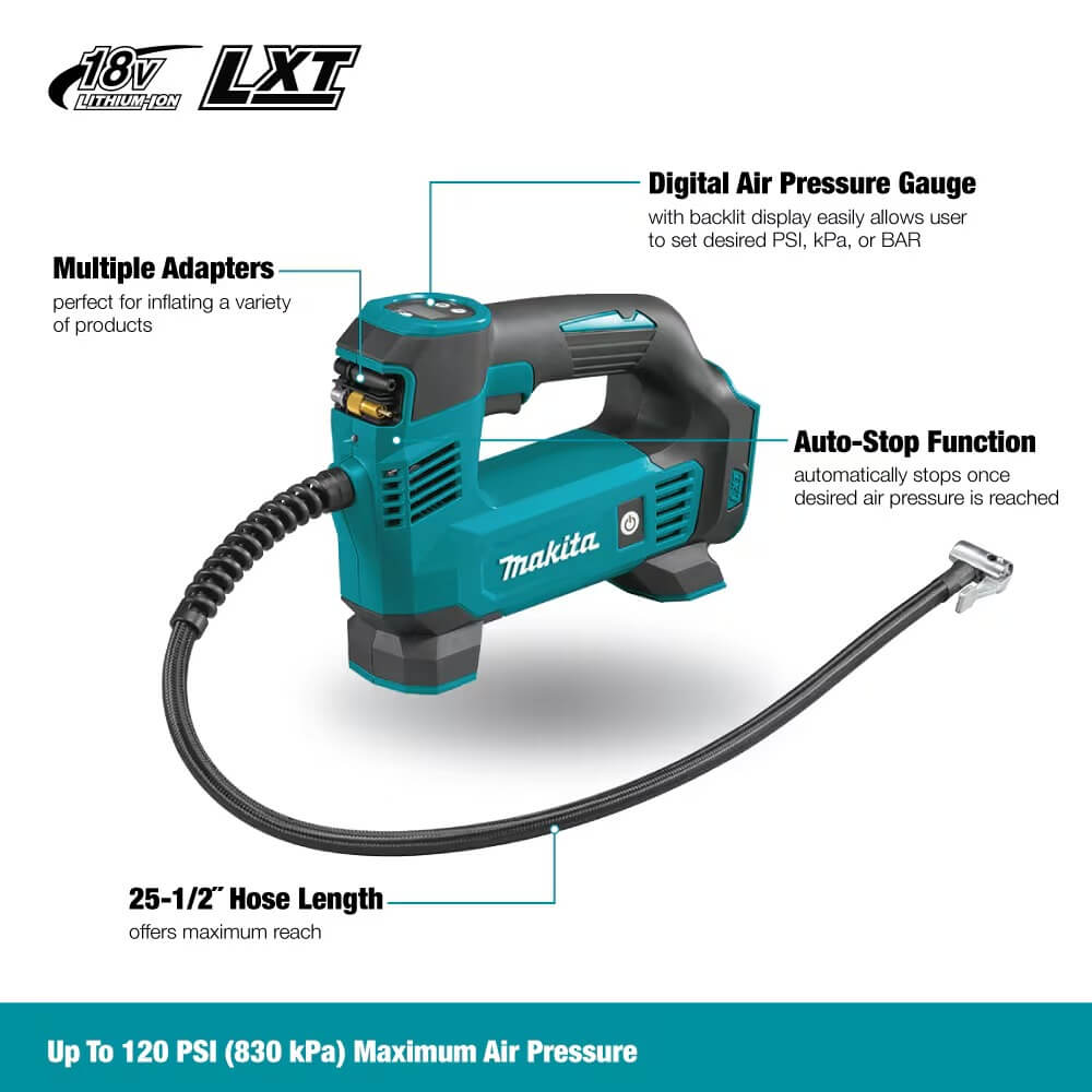 MAKITA DMP180Z - 18V LXT Cordless Inflator